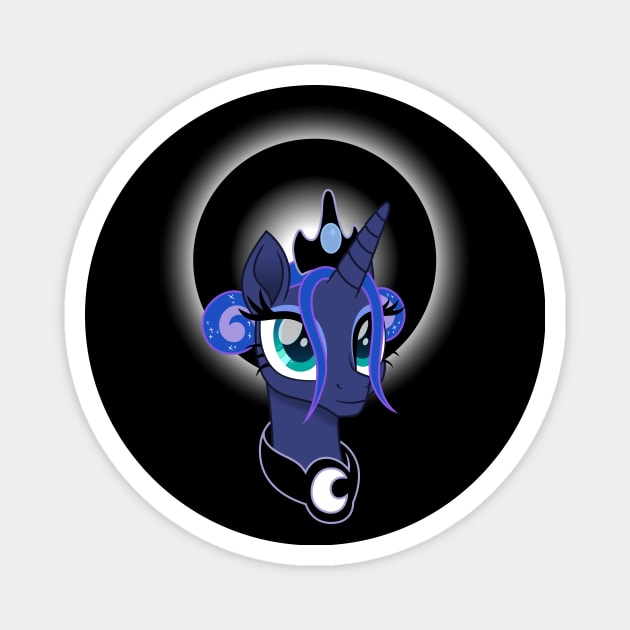 Princess Luna portrait short mane Magnet by CloudyGlow